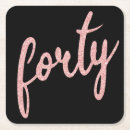 Recherche de anniversaire 40 ans en dessous de verres Parties scintillant