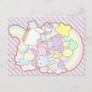 Recherche de lapin pastel cartes postales Kawaii