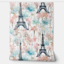 Recherche de tour eiffel rose art Aquarelle
