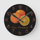 Recherche de orange et noir horloges Cuisine