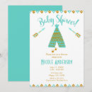 Recherche de teepee baby shower invitations Moderne