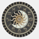 Recherche de symbole soleil autocollants Zodiaque