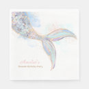 Recherche de mermaid serviettes Fille d'anniversaire
