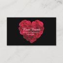 Recherche de coeur rouge cartes visite Client(e)