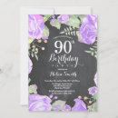 Recherche de purple floral anniversaire invitations Fête d'anniversaire pour adulte