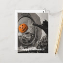 Recherche de tête de chat cartes postales Noir