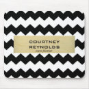 Recherche de chevrons noirs et blancs tapis souris Moderne