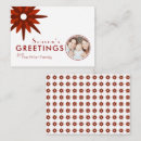 Recherche de snowflake christmas vœux cartes Rouge et blanc
