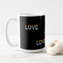 Recherche de drapeau de gay pride tasses Typographie