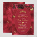 Recherche de rose gold quinceanera invitations Papillon