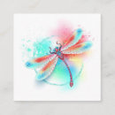 Recherche de dragonfly logo cartes visite Aquarelle