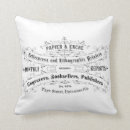 Recherche de typographie vintage coussins Chic