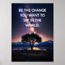 Recherche de soyez le changement posters Inspiré
