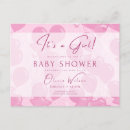 Recherche de fille de baby shower cartes postales C'est une fille