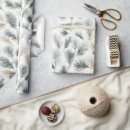Recherche de vert de pin papier cadeau Aquarelle