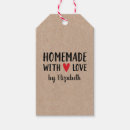 Recherche de fait avec amour étiquettes cadeau Rustique