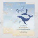 Recherche de baleine invitations Animaux de l'océan
