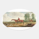 Recherche de chasse au renard autocollants Cheval