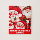 Recherche de père noël vintage puzzles Pour enfants