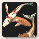 Recherche de poisson rouge dessous de verres Koi