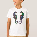 Recherche de hippocampe coloré tshirts Pour enfants