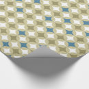 Recherche de motifs géométriques papier cadeau Bleu