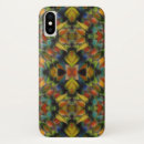 Recherche de conception de fractale iphone coques Bleu