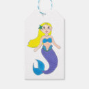 Recherche de sirène étiquettes cadeau Fille