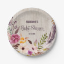 Recherche de floral baby shower assiettes Pour elle