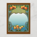 Recherche de pommes et poires cartes postales Vintage