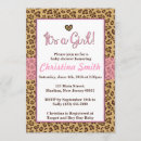 Recherche de cheetah baby shower invitations Léopard