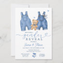 Recherche de ours bébé invitations Révélation du sexe