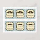 Recherche de moustache bleue cartes postales Amusant