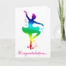 Recherche de silhouette de danse vœux cartes Félicitations