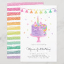 Recherche de gâteau kawaii invitations Arc en ciel