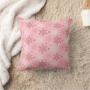 Recherche de flocons de neige coussins Rose