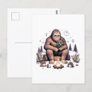 Recherche de sasquatch cartes postales Amusant