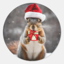 Recherche de écureuil de père noël autocollants Animal