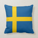 Recherche de suédois coussins Drapeau