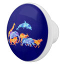 Recherche de animal sauvage boutons et poignées de porte Aquarelle