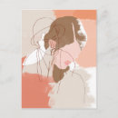 Recherche de contour cartes postales Femme