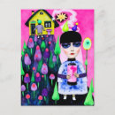 Recherche de collage coloré cartes postales Ai généré