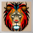 Recherche de visage lion posters Moderne
