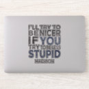 Recherche de insultes drôles autocollants Idiot