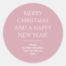 Recherche de carte de noël autocollants Minimaliste