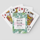 Recherche de fiançailles jeux de cartes Monogramme