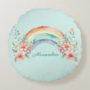 Recherche de rond arc en ciel coussins Girly