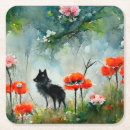 Recherche de peinture chien de dessous de verres Animal