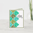 Recherche de motif patchwork vœux cartes Vert