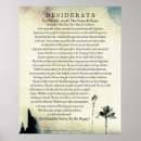 Recherche de poème desiderata posters Inspiration